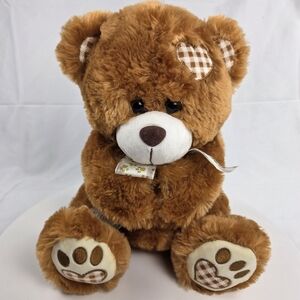 Sitting Brown Bear Plush Stuffed Animal 12"